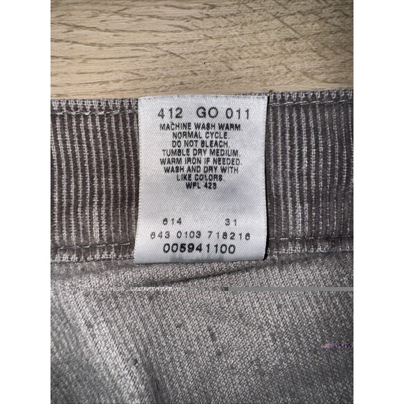 Vintage Levis Corduroy Pants Mens Gray 34x30 Austin Jean Bootcut Made In USA 90s - Picture 5 of 8